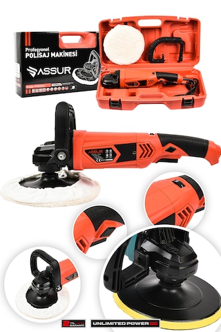 Assur ASR407 180 MM Pasta Cila Polisaj Zımpara Kırmızı