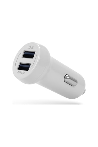 Nautica CH15 Çift USB Çakmaklık Girişli Araç İçi Şarj Cihazı Beyaz