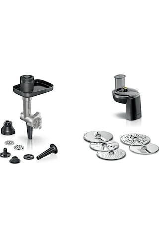 Bosch Uyumlu Mums6zs00 Serie 6 Mutfak Makinesi Kıyma Çekme Aparatı Ve Rende Seti