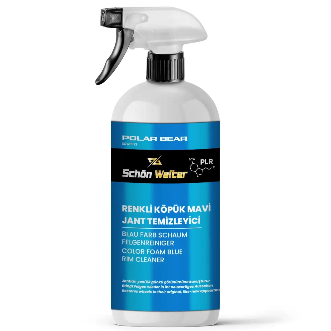 Araç Oto Mavi Jant Temizleyici - Renkli Köpük Sprey 500ml