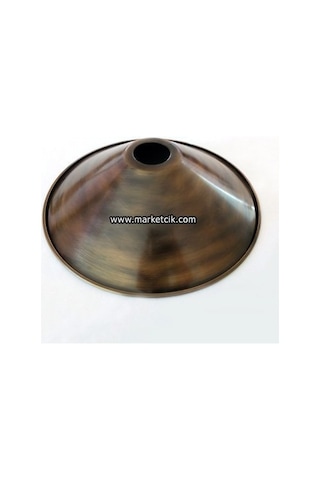 Dekoratif Eskitme Metal Abajur Aplik Rustik Ampul Şapkası 22 Cm