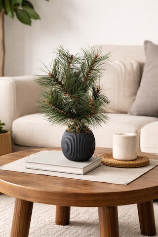 Masaüstü Dekoratif Mini Nordic Çam Ağacı 37 Cm Yeşil