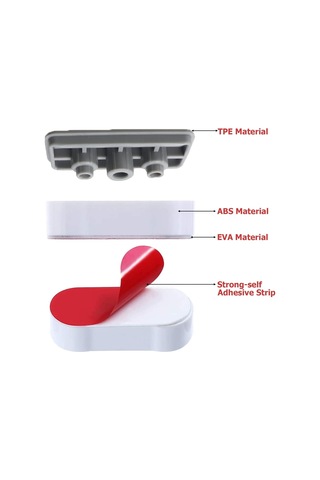 Ev, Otel Ve Okul İçin Güçlü Yapıştırıcılı 8'li Evrensel Klozet Kapağı Kılıfı Beyaz Diğer