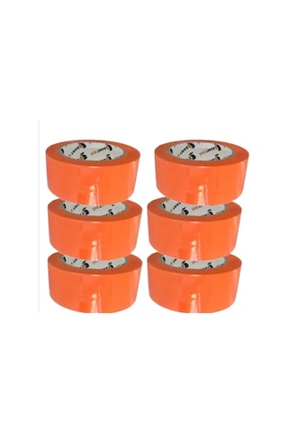 Turuncu Koli Bandı 45 Mm 100 Mt 6 Adet Diğer