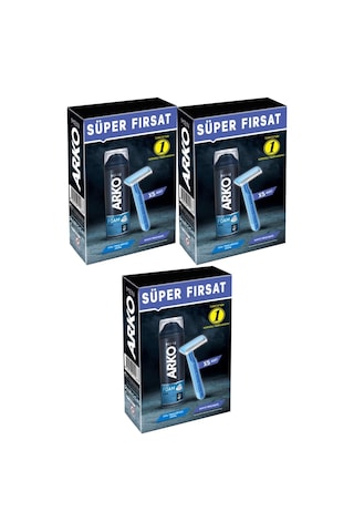 Arko Men Banyo 5 Adet + Cool Köpük Pro 200ml 3 Lü Set