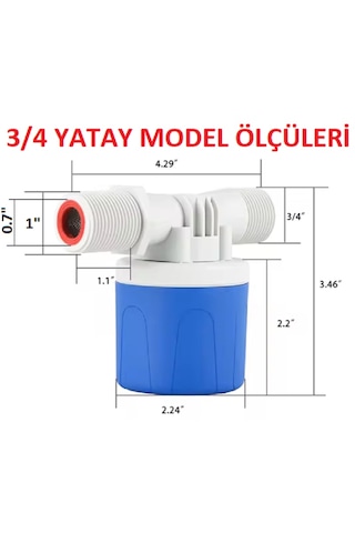 Yate10 3/4 Yüzen Tip Otomatik Su Deposu Flatörü