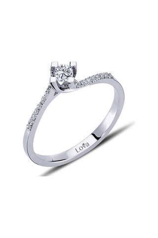 Lova Toplam 0,24 Karat Pırlanta Tektaş Yüzük - 1070052