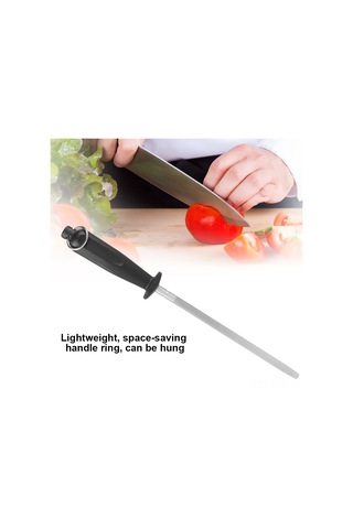 Ximistore9 Stahl Gıda Bıçaklarını Keskinleştirici Çubuk, Ergonomik Kaymazsız Kuru, Ev Mutfak, Dayanıklı Paslanmaz Çelik