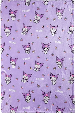 Mor Hello Kitty Baskılı Tv Battaniyesi 100x150 Cm