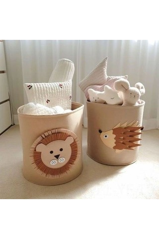 Yifomall Yüksek Kapasiteli Yıkabilir Köpek Desenli Felt Depolama Sepeti - Çamaşırlar, Kitaplar İçin Ev Dekorasyonu Diğer