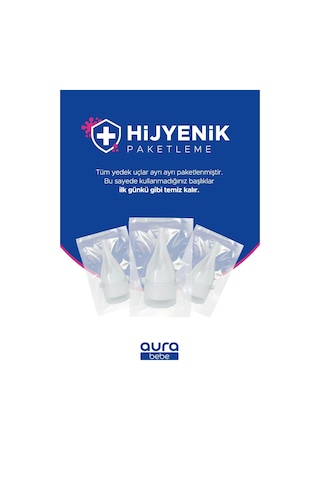 Bebek Burun Aspiratörü Ve 2 Adet Yedek Uç