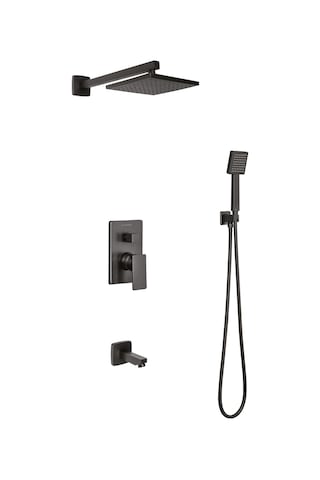 Armour Armatür Siyah Gömme Ankastre Bataryası Mistillo Marka Siyah