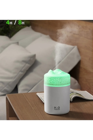 Humidifier 300 Ml Ultrasonik Hava Nemlendirici Volkanik Buhar Makinesi Ve Aroma Difüzörü