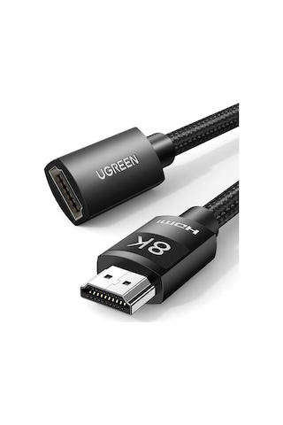 Ugreen 8K 60HZ Örgülü HDMI 2.1 Uzatma Kablosu 1 Metre