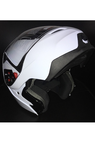 Rms Çene Açılır Çene Açılır Kask Beyaz