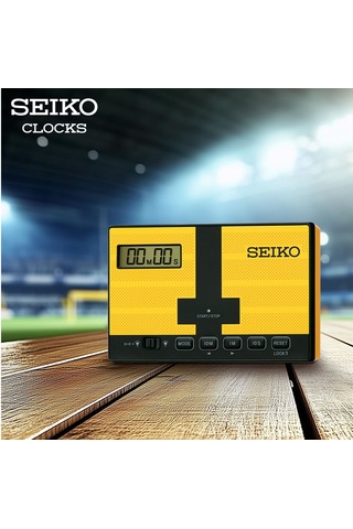 Seiko Qhl098y Masa Saati Sarı