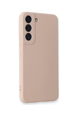 Samsung Galaxy Uyumlu Galaxy S23 Kılıf Nano İçi Kadife Silikon - Pudra 1