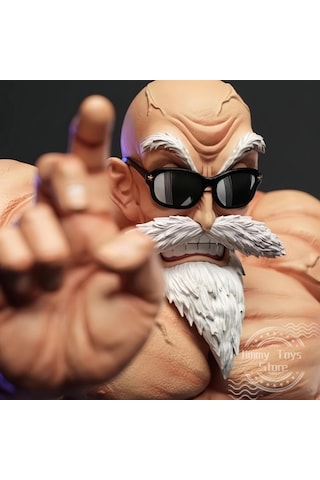 Conventions1 10 Cm Anime Dragon Topu Figürü Gk Kas Usta Roshi