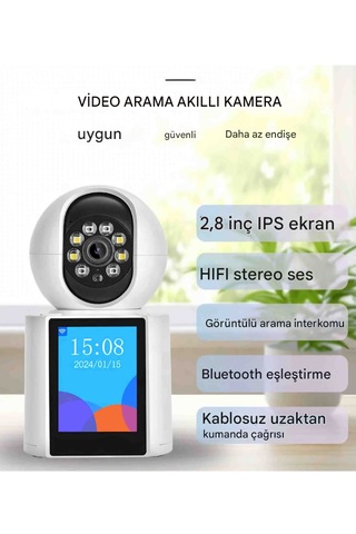Kablosuz Bağlantı Telefonu Ev İçin 360 Bebek Monitörü Tam Renkl