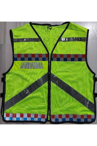 Jandarma Asayiş Fileli Reflektorlu Yelek Sarı