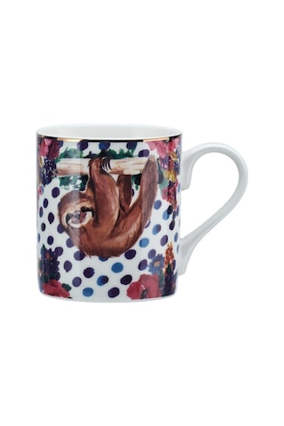 Mikasa Wild At Heart Fine China 280 Ml Kupa Tembel Hayvan Kırmızı