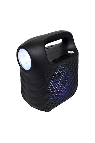 Işıklı 4" Taşınabilir Bluetooth Hoparlör El Fenerli FM Radyo