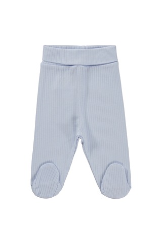 Minidamla Baby Minidamla Patikli Basic 2'li Set 3-9 Ay Tek Alt Bebe - Mavi