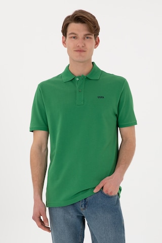 U.S. Polo Assn. Erkek Regular Fit Polo Yaka Yeşil Basic Tişört 50306007-VR054