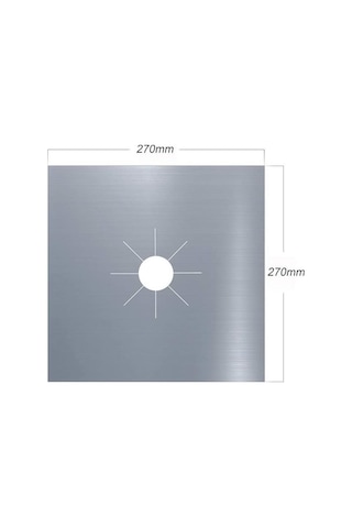 River World 4 Adet Ocaklar İçin Koruyucu Ped Alüminyum Renkli