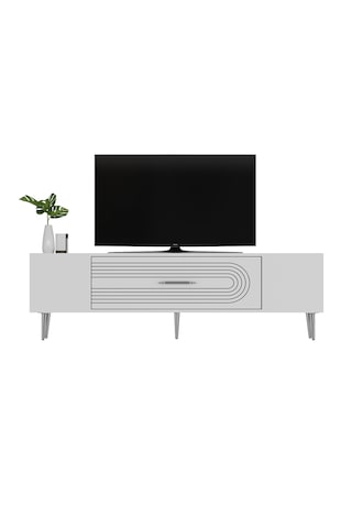 Dekol3ct Tv Sehpası Beyaz-gümüş