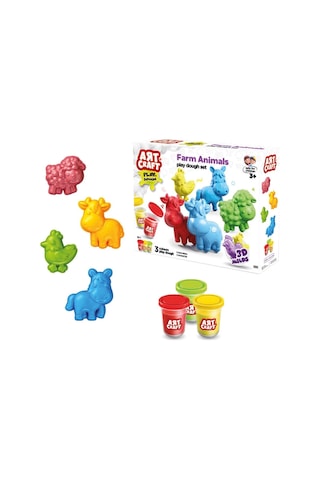 03993 Art Craft Çiftlik Hayvanları Hamur Set 168 Gr -fentoys Çok Renkli