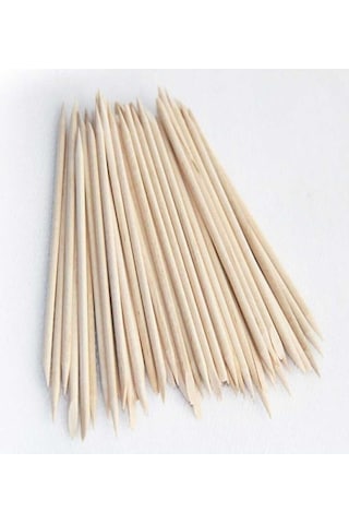 Ahşap Et İtici Manikür Çubuğu 100'lü