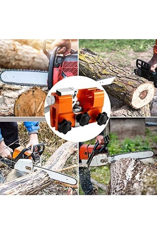 Vkemall El İle Zincir Kesici Kesici Ayna Takımı - Taşınabilir Ev Tipi 3 Taşlı Alüminyum Zirkonyum Zımpara Aleti