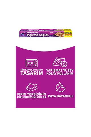 Hazır Kesilmiş Pişirme Kağıdı 10 Lu 42 X 37 Cm Üçlü Set