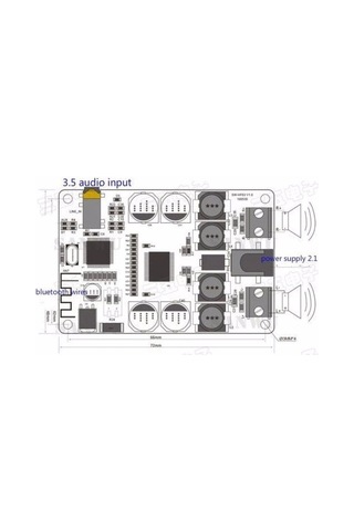 Tpa3118 Pbtl Mono Dijital Amfi Modülü 60w