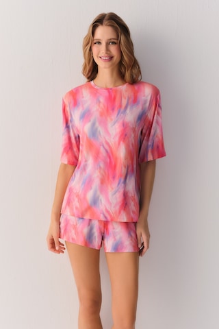 Suwen Pink Shadows T-shirt Sh26902607c690 Batik