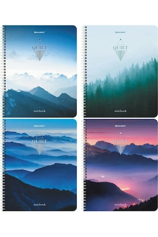 Brauberg Spiral Ciltli Defter 96 Yaprak Kareli 4'lü Set 163197115