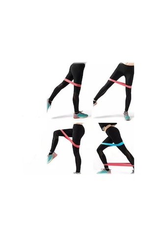 Pilates  Squat Aerobik Direnç Lastiği  5 Li Paket