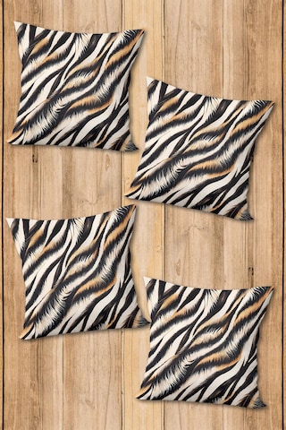 Dijital Baskılı Yumuşak Dokulu 4 Lü Kırlent Kılıfı Takımı 43x43 Cm Krl0037 Renkli