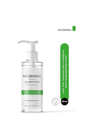 Naturawell Çay Ağacı Özlü Yüz Yıkama Jeli 200 ML
