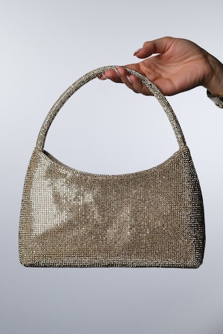 Roxane Altın Taşlı Kadın Abiye Çanta Altın