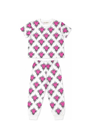 Beniizle Kız Çocuk Pijama Takımı Pembe