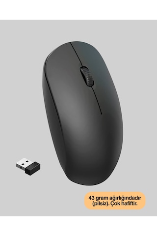 Kablosuz Sessiz Mouse Ayarlanabilir Dpı Ve Usb Bağlantılı Standart