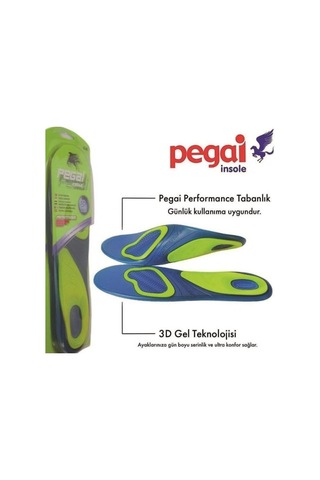 Delux Serisi Konforlu Kullanım Kolay Kesim Hareket Özgürlüğü 802 Performans 3d Jel Tabanlık Pegai