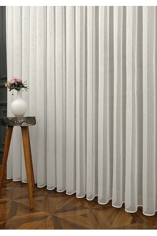 Evdepo Home Kullanıma Hazır Sade Tül Perde