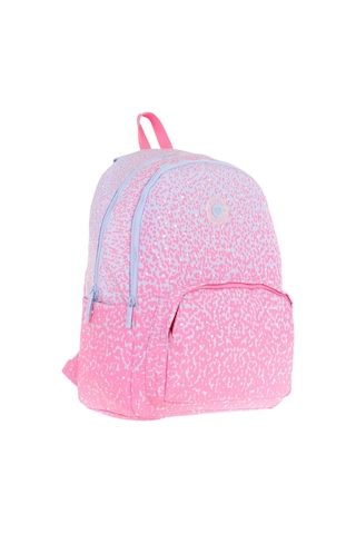 Kaukko Dots Kız Çocuk Üç Bölmeli İlkokul Ve Ortaokul Çantası - Pembe Nokta Desenli - K1803 Pembe