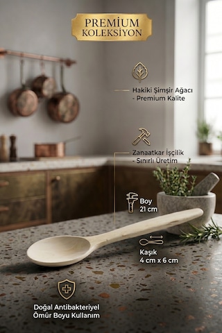 Doğal Şimşir Ağacı Ahşap Tahta Kaşık Spatula Seti Ağaç Kaşık 3lü Set Ahşap