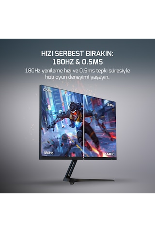 Gamepower Bull T20 Flat Fast Ips 180hz 0.5ms Fhd Gaming Monitör