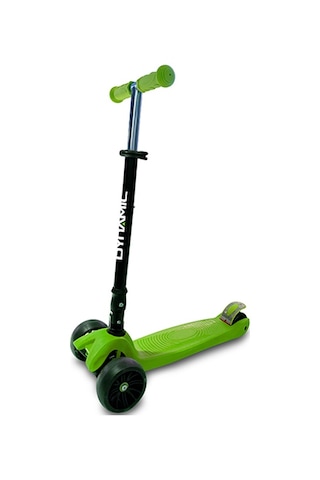 Dynamic Grande 3 Teker Katlanabilir Işıklı Scooter - Yeşil