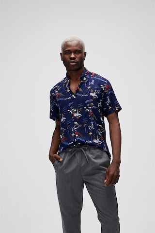 Bad Bear Hector Erkek Lacivert Kısa Kollu Gömlek